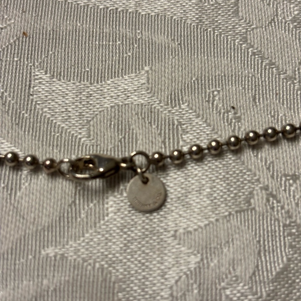 Tiffany &Co Sterling 925 ball necklace/chain. 33” long. - Picture 5 of 8
